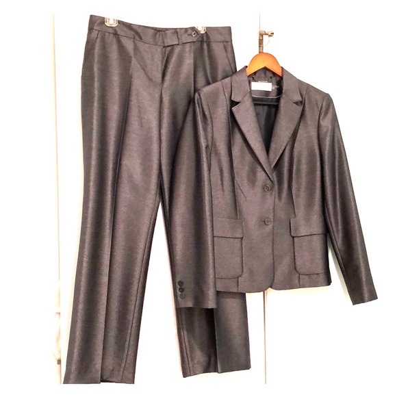 Calvin Klein Other - NWOT! Calvin Klein Shimmery Grey Career Pant Suit
